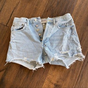 AGOLDE Micah Jean Cutoff Shorts Swapmeet 25